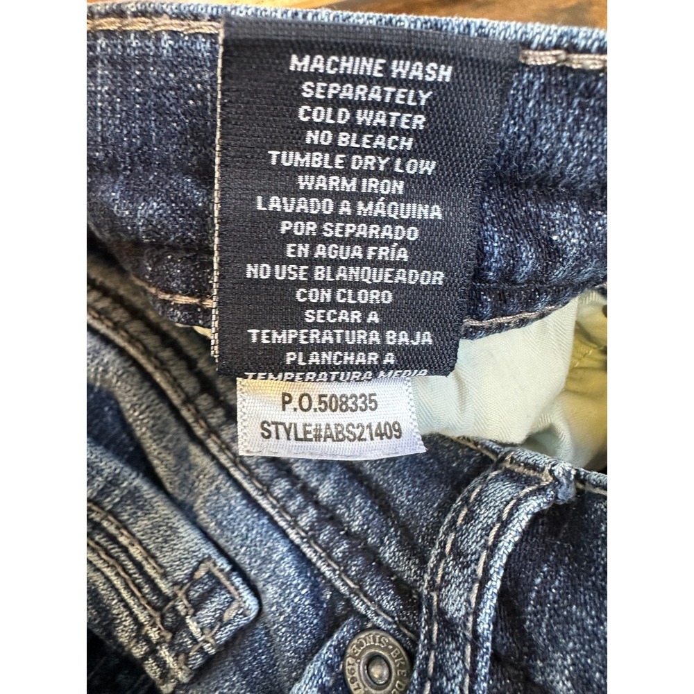 BKE Aiden Jeans Men's Size 30 x 32 Sandblasted 5 Pocket Blue Denim Cotton Blend - Picture 9 of 13